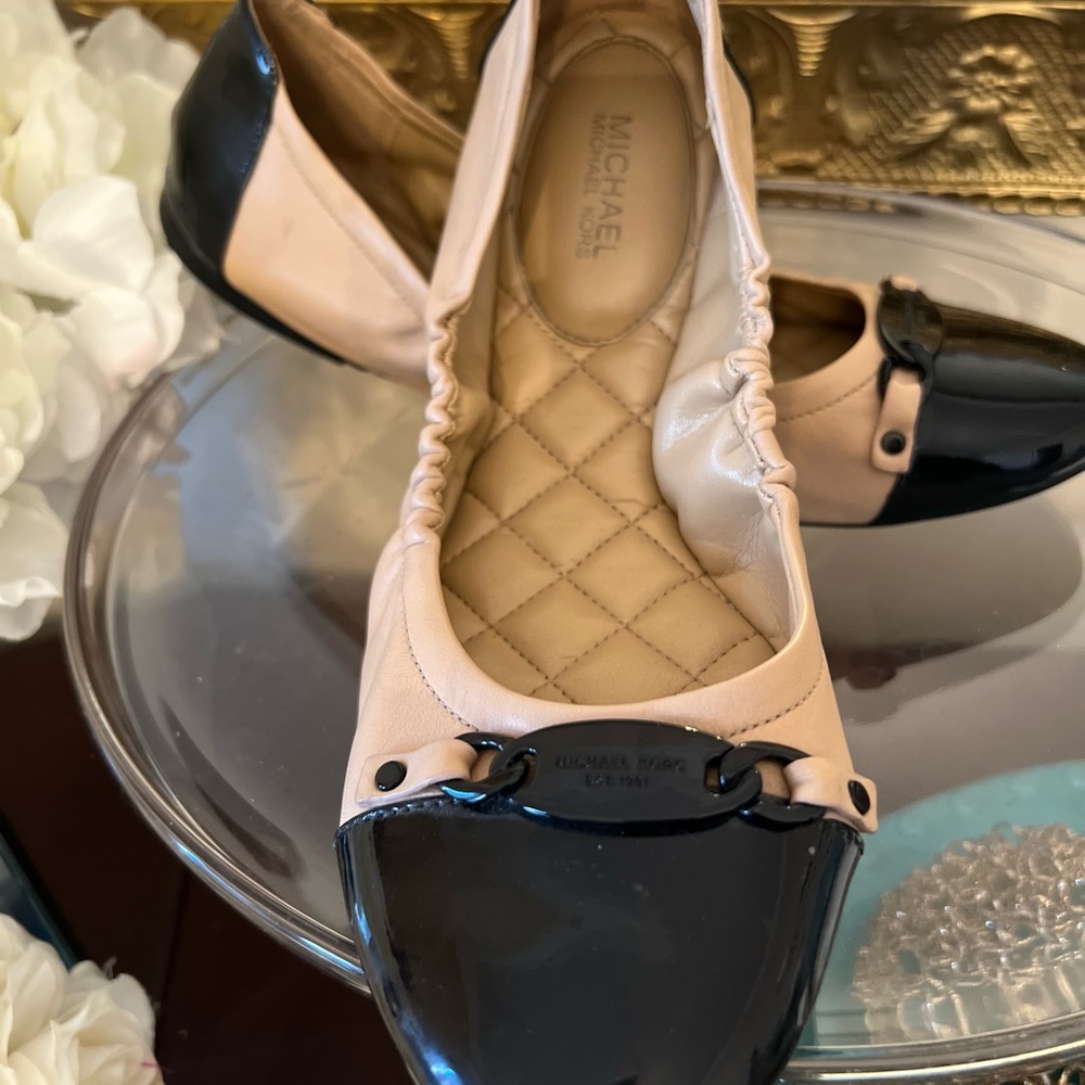 Michael Michael Kors Leather Ballet Flats